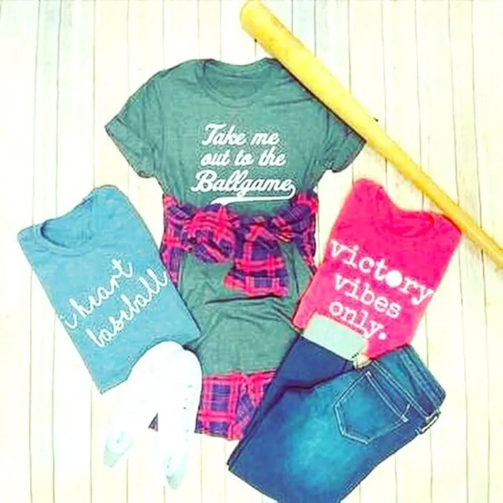 NWT Take me out to the Ballgame Women’s Tees